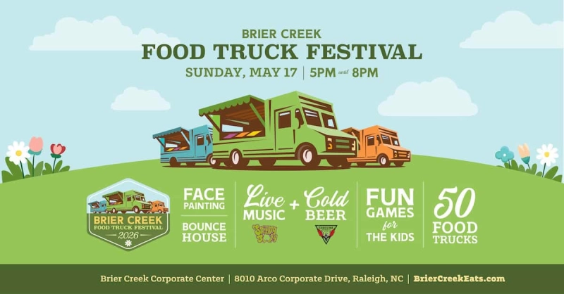 Brier Creek Spring Food Truck Festival May 17