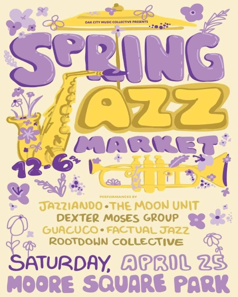 Spring Jazz Market at Moore Square Park