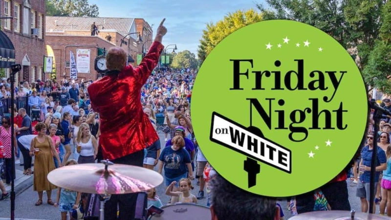 Friday Night on White with Sleeping Booty Band Wake Forest May 8