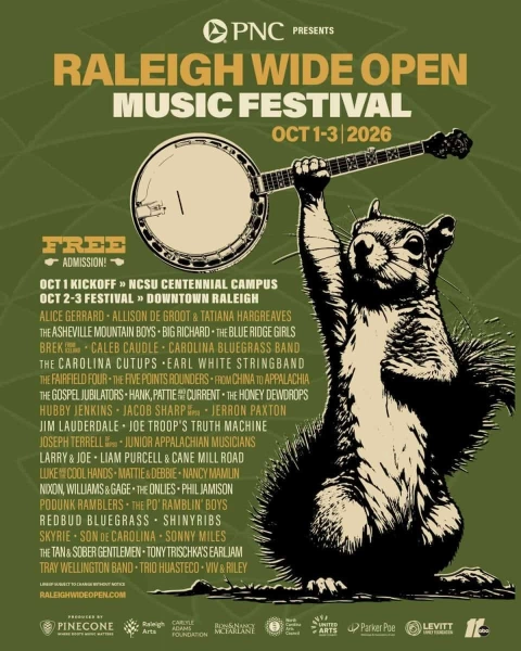 Raleigh Wide Open Music Festival Lineup Announced