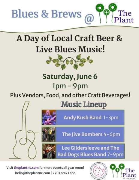 Blues and Brews at The Plant June 6