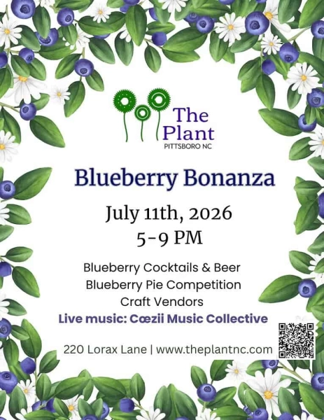 Blueberry Bonanza at The Plant July 11