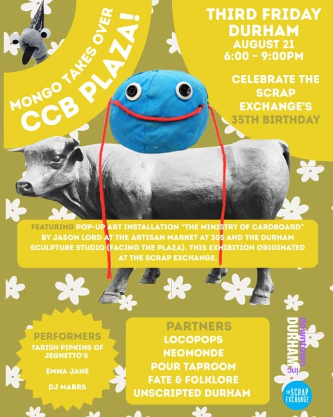 Celebrate 35 Years of The Scrap Exchange at Third Friday Durham