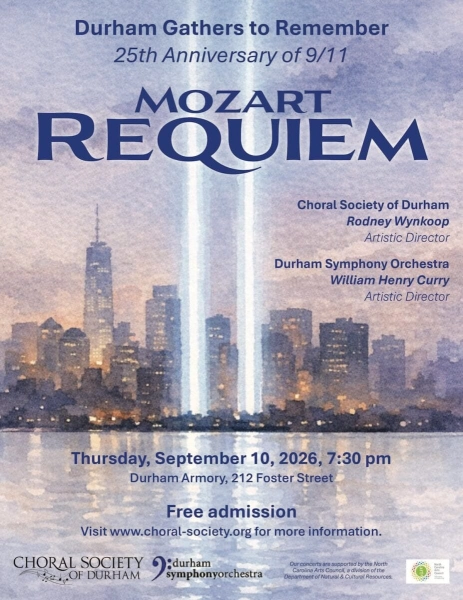 Mozart Requiem A 9/11 Memorial Concert in Durham