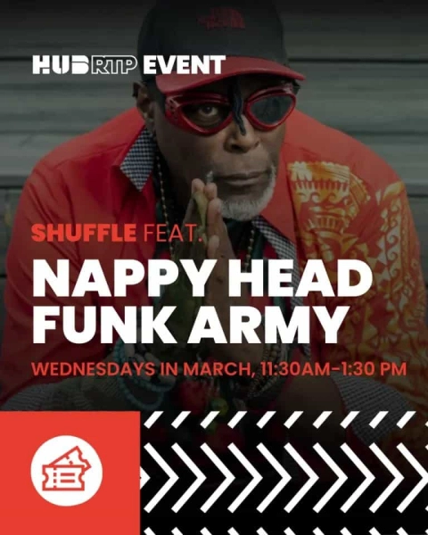 Shuffle Your Lunch Break Live Music at Hub RTP
