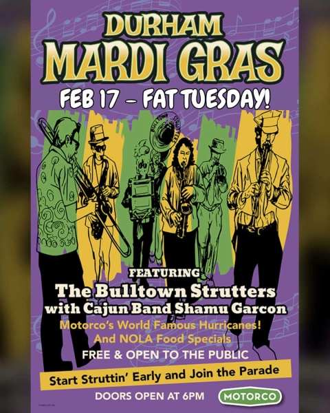 Durham Mardi Gras Fat Tuesday Celebration
